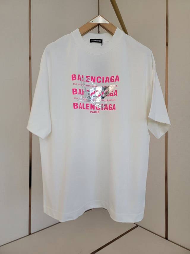 Balenciaga's new blacked-out lettering T-shirt is simple yet sophisticated and