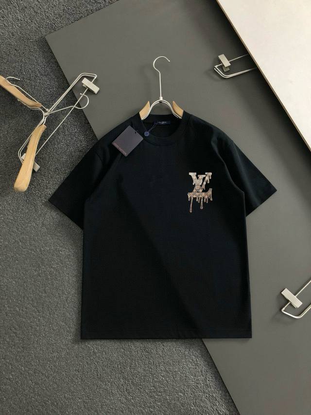 Lv 2025 Spring/Summer new release! High-end custom short-sleeved crew neck T-shi