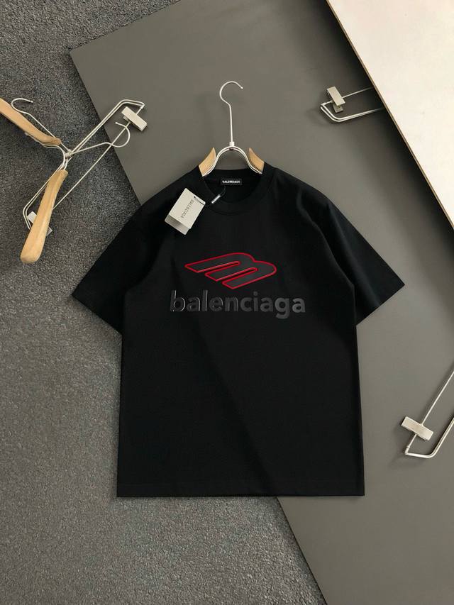 Bal 2025 Spring/Summer new release! High-end custom short-sleeved crew neck T-sh