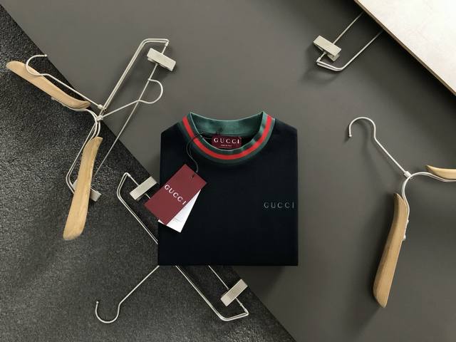 Gucc* Fitted version S-Xl 25 autumn and winter red and blue color matching trend