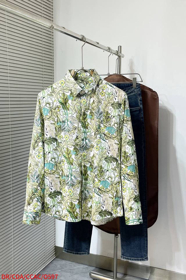O597 Dr. Dior's new 2025 collection, a high-end long-sleeved shirt! Custom-made