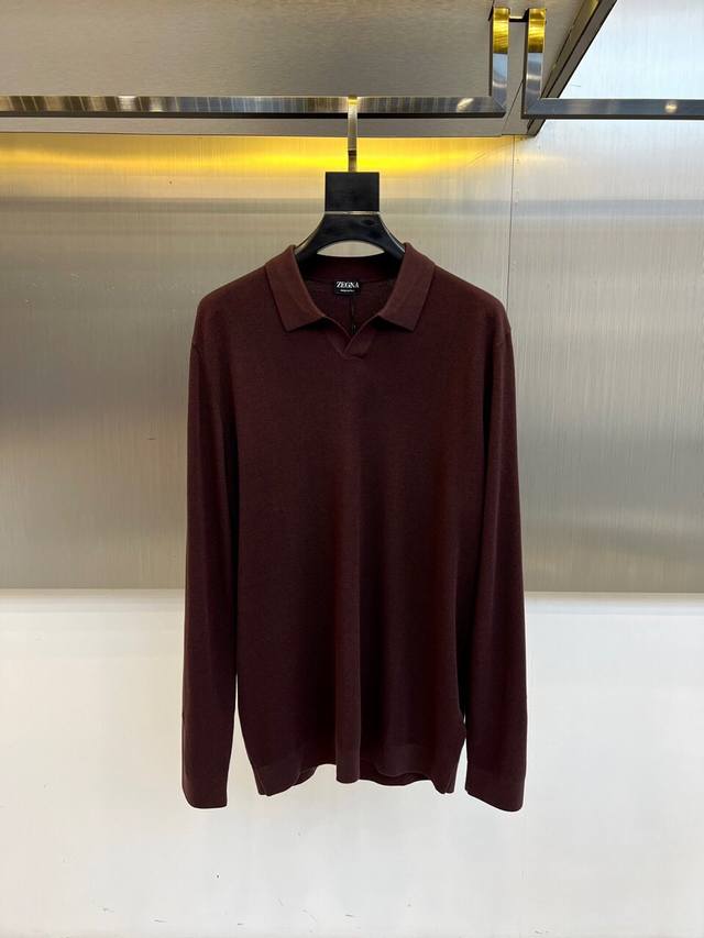 Zegna, 2025 Fall/Winter new model, simple business casual button-down lapel long