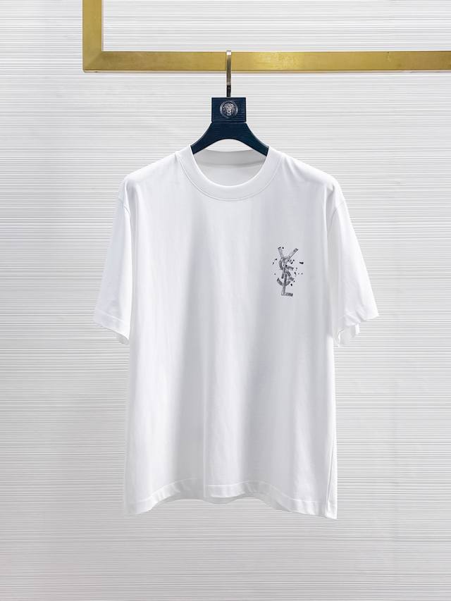 Ysl* Premium 2025 Spring/Summer new arrivals! Newest short-sleeved crew neck T-s