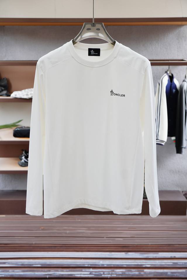 Monkou 11.1 official model, contrasting striped long-sleeved jersey T-shirt. Fab
