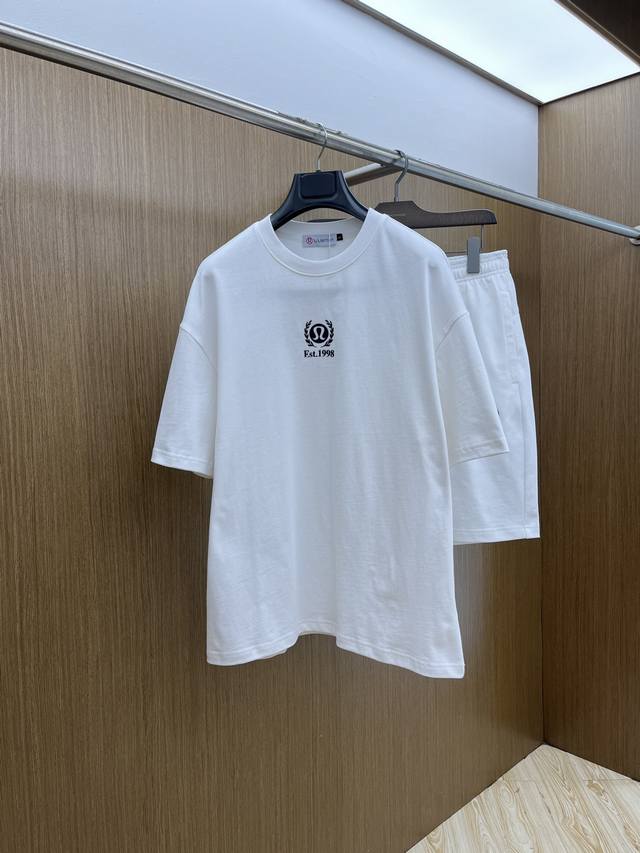 New Lulu 2540 Spring/Summer latest casual shorts and short-sleeved suit, men's