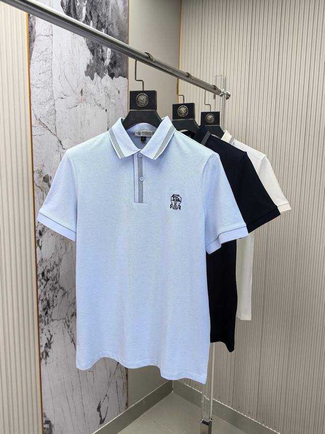 Bc. This Spring/Summer 25 men's lapel polo shirt, short-sleeved, and original T-