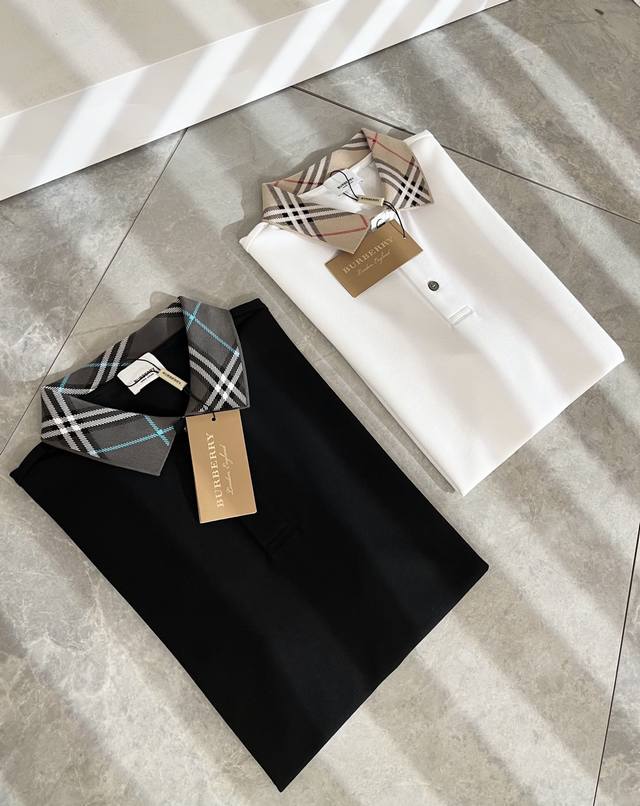 Bur*Erry's new men's short-sleeved polo shirt for Spring/Summer 2025 features th