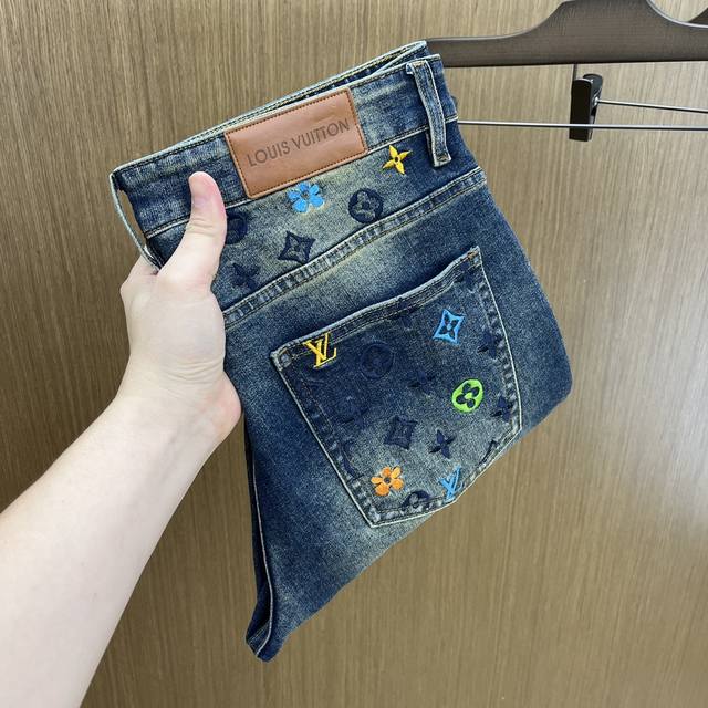 New Lv high-end custom quality 25Ss early autumn latest original jeans counter