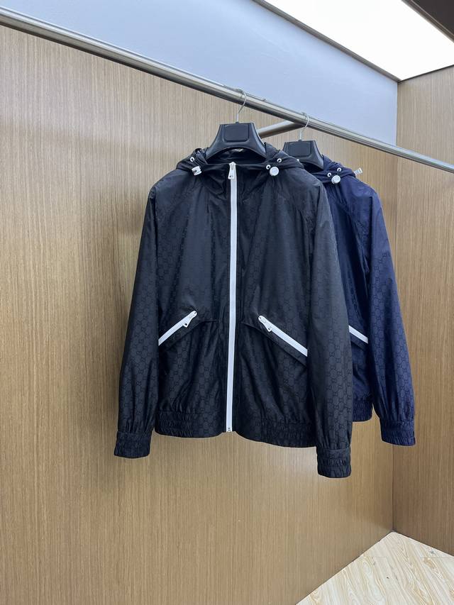 Autumn/Winter Gucci 2530Ss Early Fall new Gucci hooded jacket, made of Double G