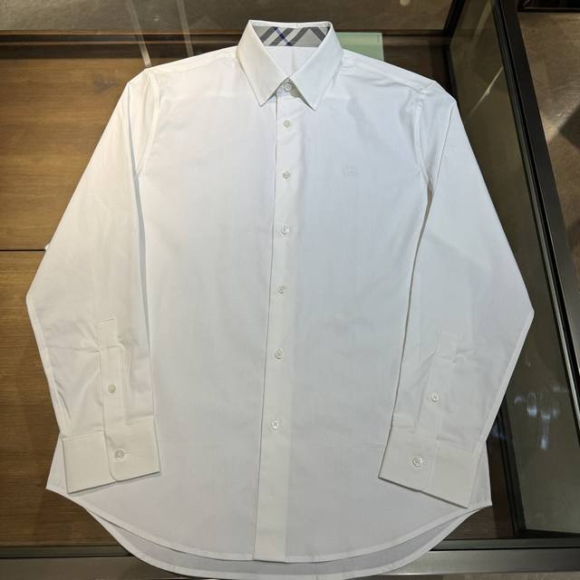 Restocked order New arrival: poplin shirt with BBR logo and small embroidered de