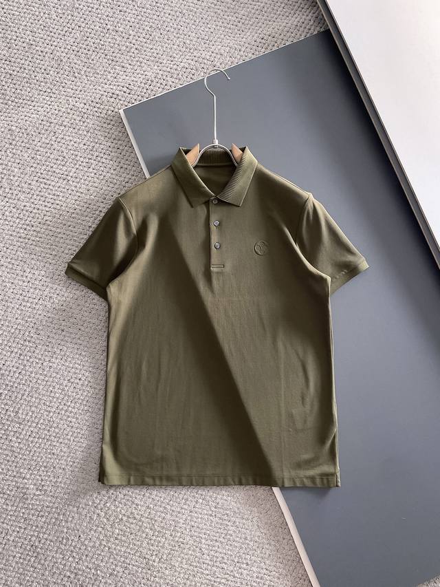 New Arrival Lv 2025Ss Summer Men's Logo Lapel Polo Shirt! A classic business st