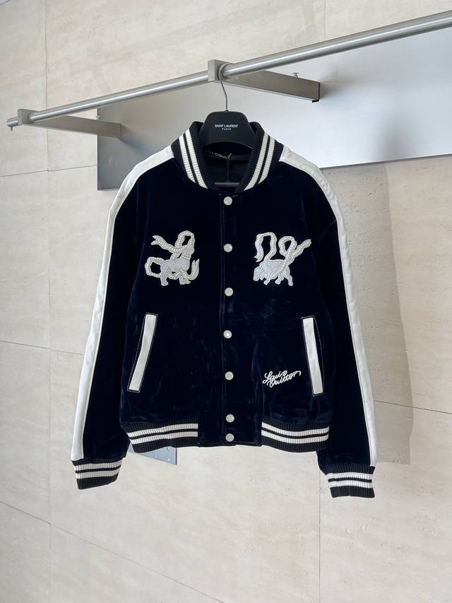 Lv Louis 25Ss Velvet Denim Pearl Jacket Original model purchased for 35500, feat