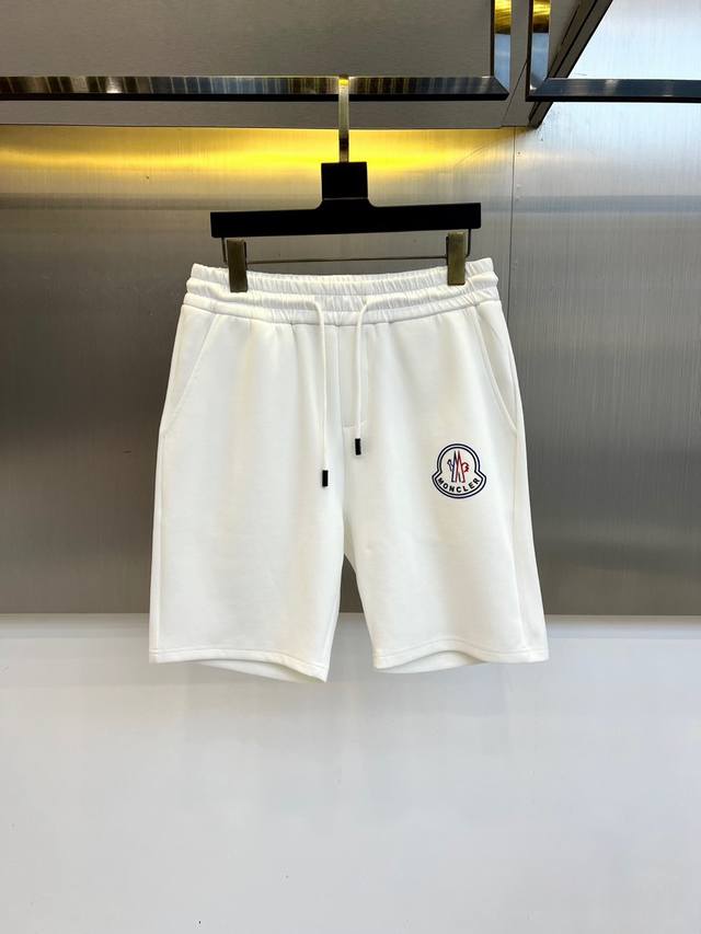 New summer casual shorts from Moncler and 25S! Drawstring embroidered logo desi