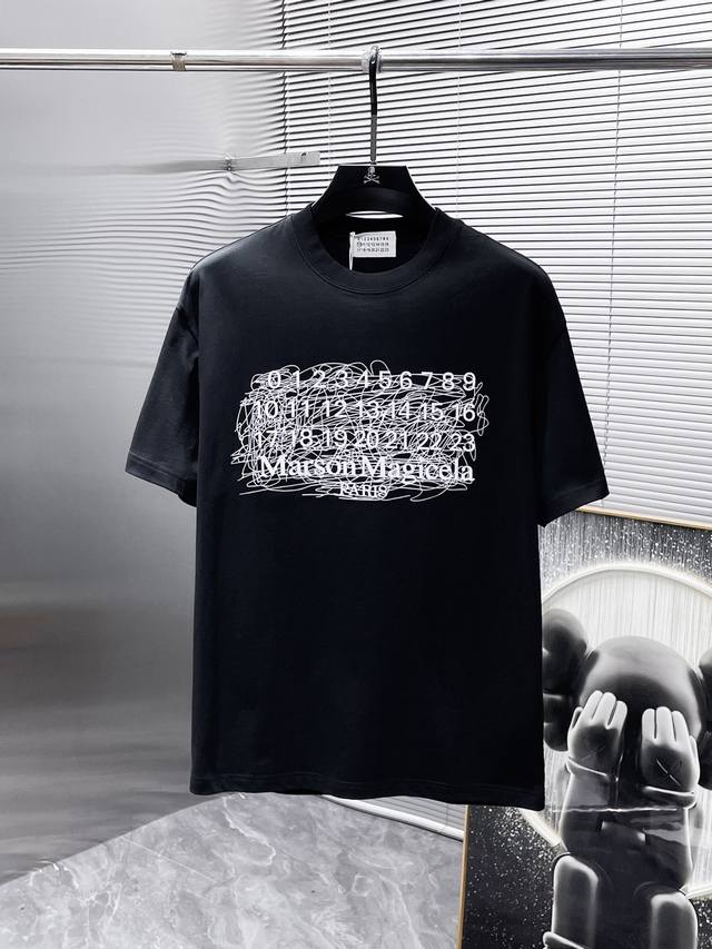 Margiela's new 2025Ss short-sleeved crew neck T-shirt, a high-end version! Custo