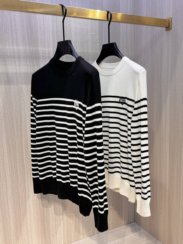 Model D-7321#, LP's latest Autumn/Winter 2025 men's round-neck striped sweater