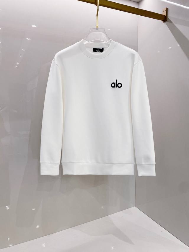 Alo 2025Ss autumn and winter new arrival long-sleeved space cotton sweatshirt, c
