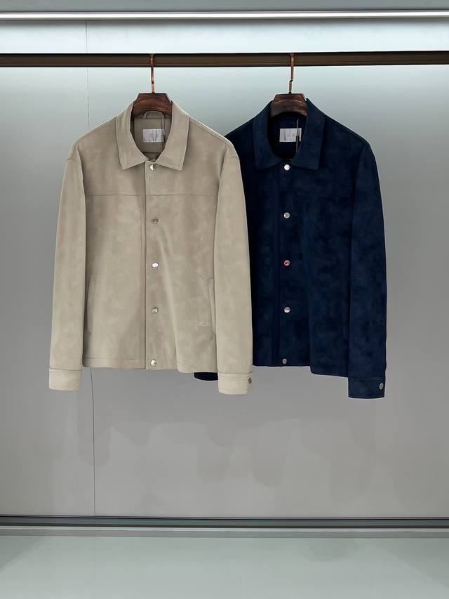 Combination Image Cd New Suede Eco-Leather Lapel Jacket, a classic men's monogr