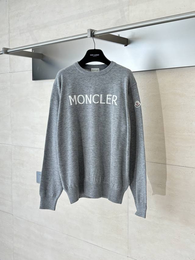 Moncle* Moncle 25Ss new letter logo pullover long sleeve sweater Size: SML Xl DD