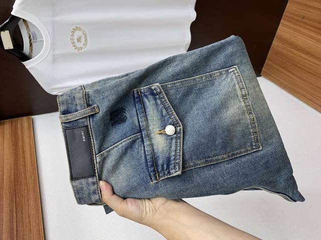 Amri 25 men's jeans, original fabric, original wash! Made from imported, washed