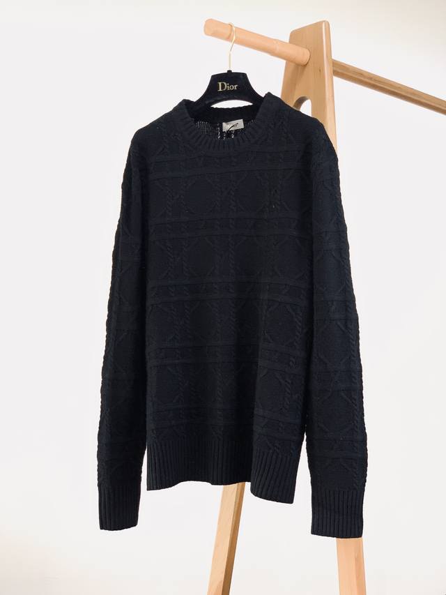 Dior Homme's casual pullover sweater from the Cd Icons collection showcases Dior
