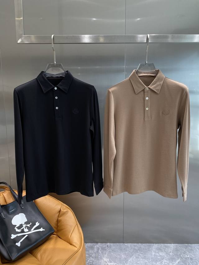 Lp's exclusive new original men's Polo long-sleeved high-end custom high version