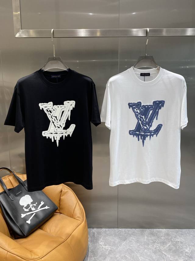 Donkey Lv short-sleeved large Logo super design sense, cool and eye-catching ~,