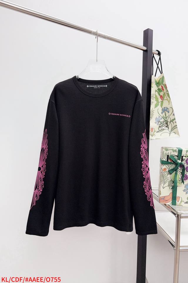 O755 Kl Chrome Hearts 25Ss limited edition black and pink waffle fabric uses 280