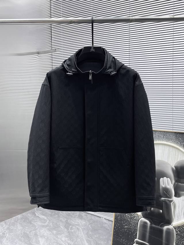 Gucci's new 2025 hooded reversible jacket, a high-end version! Custom-made fabri