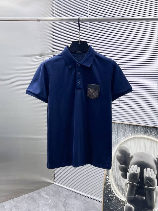 Louis Vuitton's new summer 2025 Lv 2025Ss lapel short-sleeved polo shirt, a hig