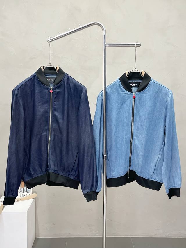 Kiton exclusive new original men's casual denim jacket, high-end customization,