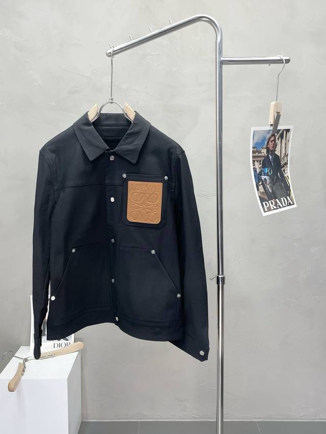 Loewe exclusive new original men's casual jacket, high-end customization, high v