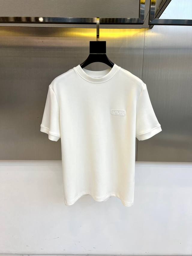 Dio Dior, 25S new autumn and winter air layer mid-sleeve T-shirt. Made of 240g L