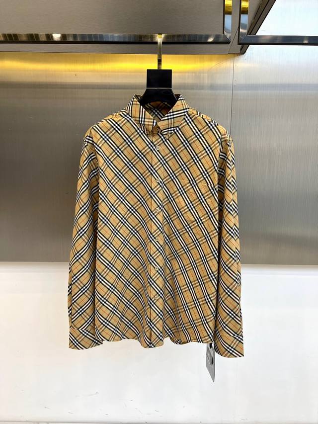 Burberry, 2025S Autumn/Winter New Classic Plaid Shirt | British Style Timeless S