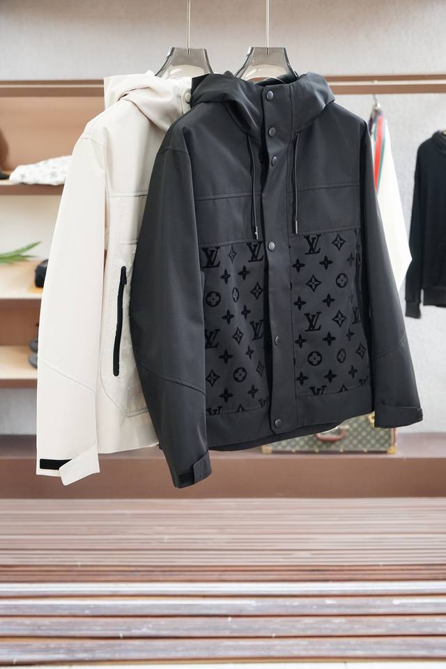Lv-Louisvuitton Louis Vuitton 2025Ss Early Spring New Product Dark Jacquard Hood