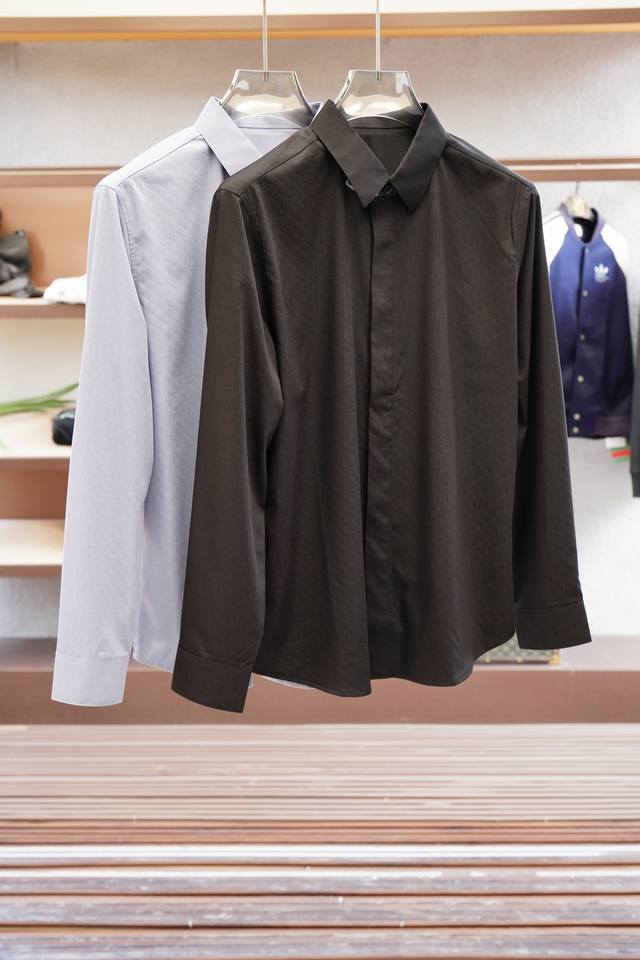 Zegna-2025 Fw Autumn and Winter New Series# Long-sleeved shirt This classic item