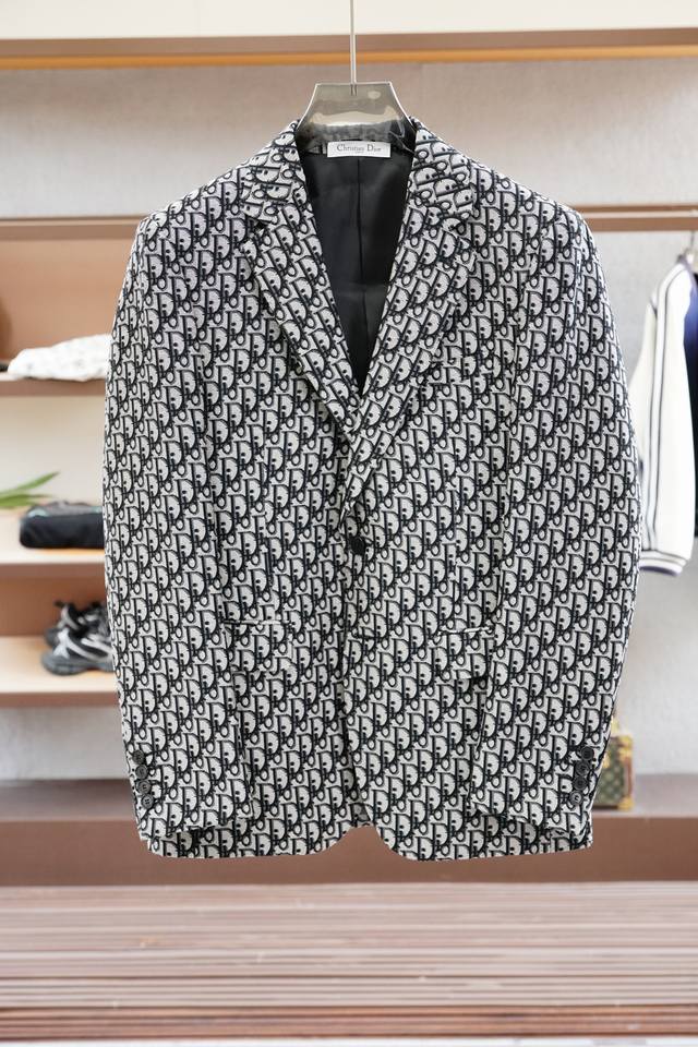 Dior-25Ss autumn/winter jacquard two-piece suit, exquisitely embellished, with s