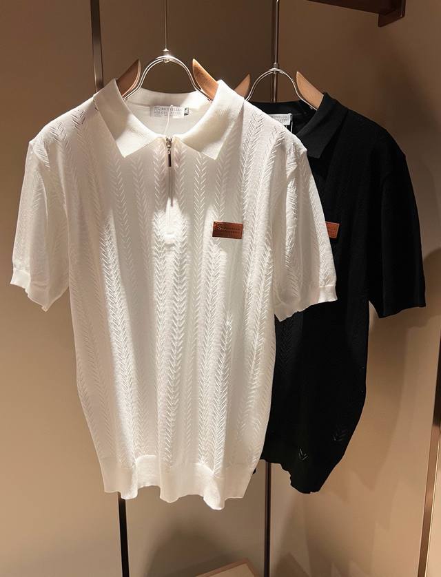 Bc-Brunello Cucineli's new 2025 Spring/Summer men's short-sleeved knitted polo s