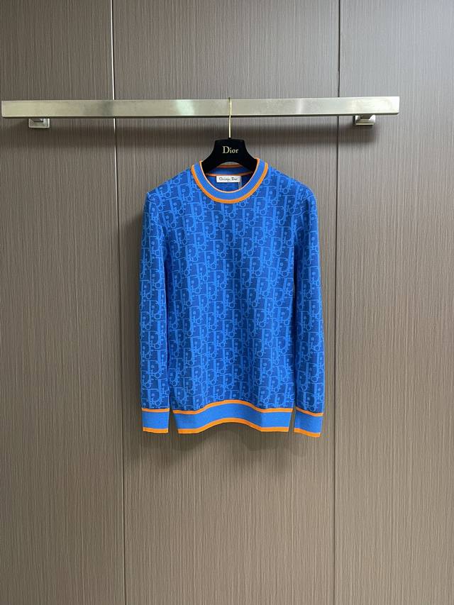 Dior 2025Ss Autumn/Winter crewneck knit sweater, made from imported fabrics and