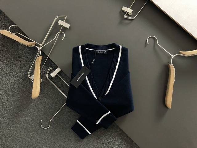 D&G*Fit version M-Xxxl 2025 autumn and winter new jacquard color combination fus