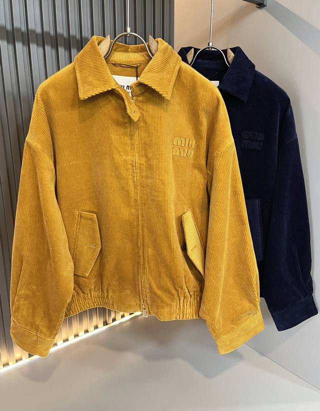 Miumiu's new 2025 Fall/Winter unisex jacket features the brand's latest design e