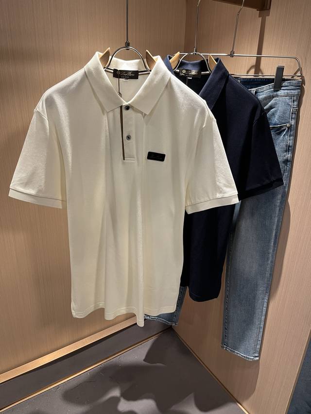 Loro Piana's 2025 Spring/Summer men's polo shirt, the latest trade-order short-s