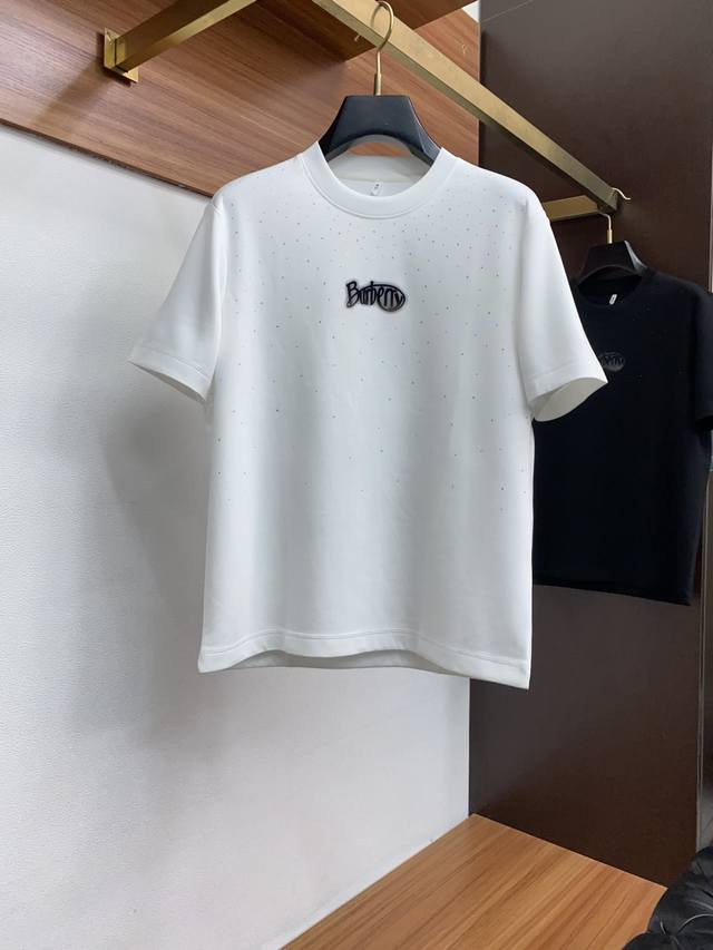 Burberry's new fall/winter 2025 fashion casual short-sleeved T-shirt is crafted