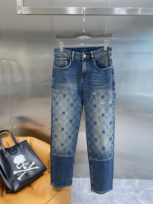 Donkey Lv Super stylish pair of jeans, customized original washed denim fabric,