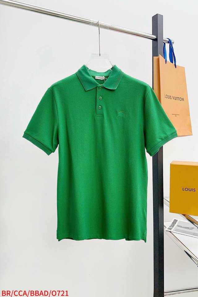 O721 Br Bbr 25Fw Valentine's Day limited edition short-sleeved polo shirt with h