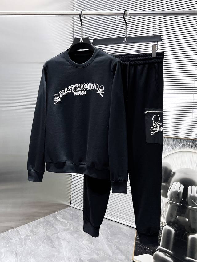 Mmj 2025Ss Fall/Winter new round-neck sweatshirt and casual pants set, a high-en