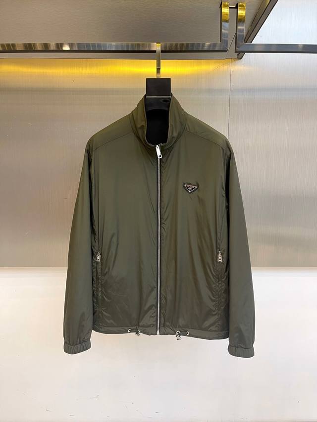Prada Fall/Winter 2025 Reversible Jacket. This Prada reversible jacket, in dark