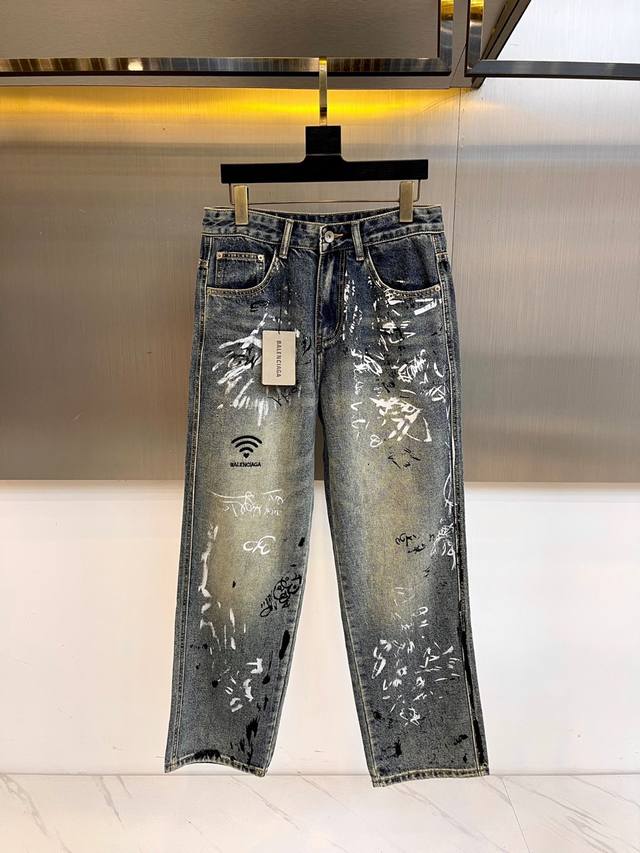Balenciaga's new Fall/Winter 2025 collection features classic denim blue, with w