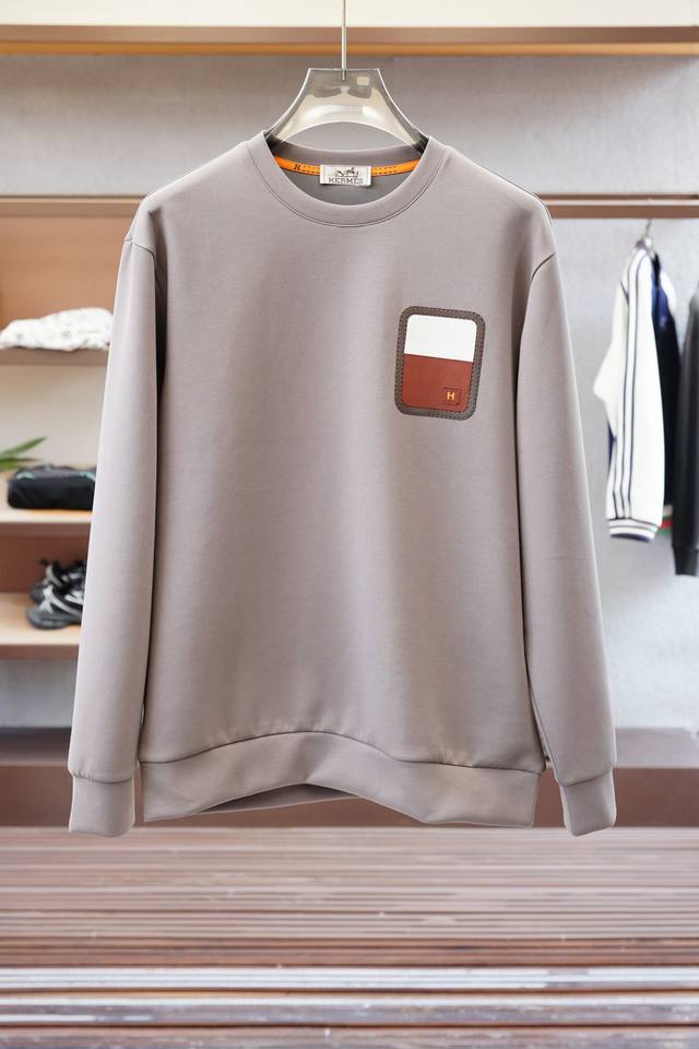 Hermes-2025 early autumn new sweatshirt, high quality, top version trading compa
