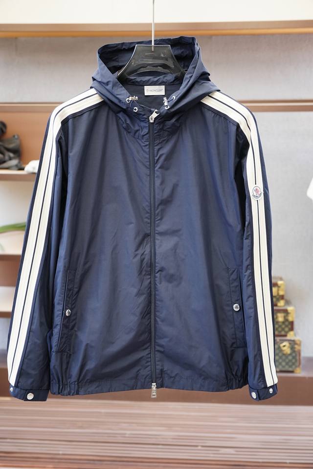 Moncler-2025Ss Autumn and Winter New Webbing Hooded Jacket Original purchase and