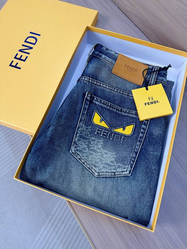 Fd Fenjia 25Fw latest autumn and winter casual jeans, fabric with stretch, high